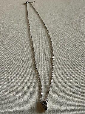 NEW Nordstrom Silver Marquise Pendant Necklace
